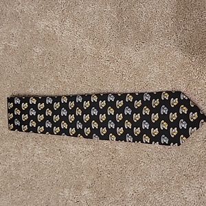 Unique vintage telephone tie 100% Silk